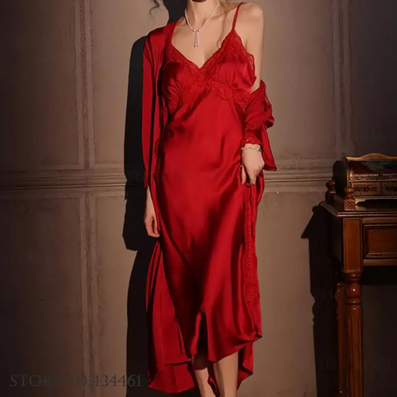 الإناث رداء طويل 2 قطعة مجموعة - مراجعة Robe Silk Women وسعره